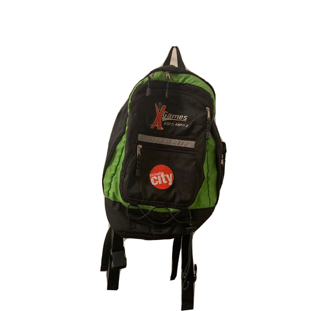 VTG Circuit City XGames ESPN Backpack School Multicolor